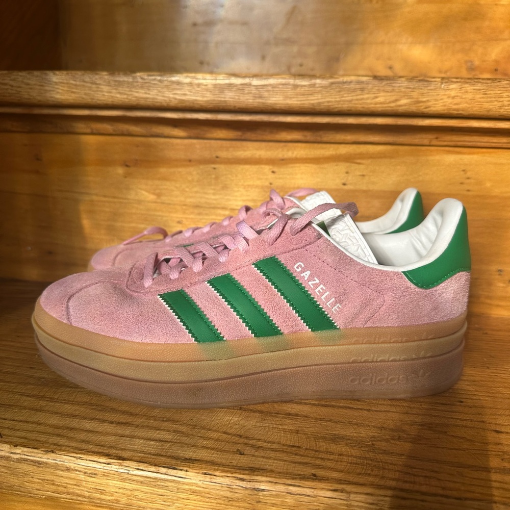 Adidas Platform Gazelle- Pink and Green